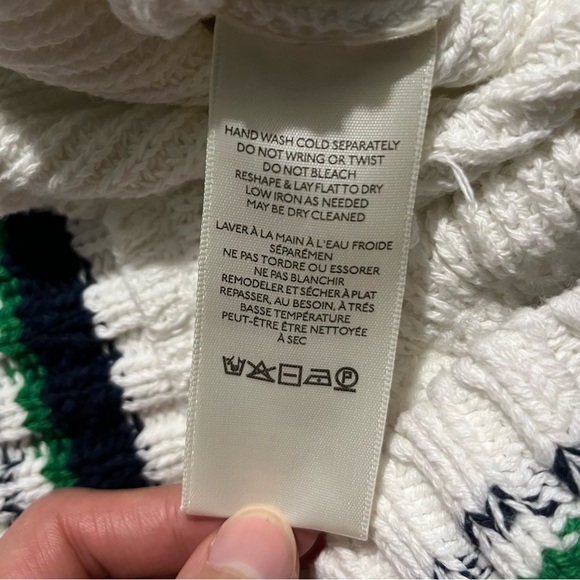 Anthropologie Daily Practice Le Tour Crop Crew-Neck Sweater Sz M Bike Cycling - Picture 10 of 10